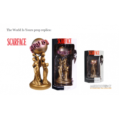 SCARFACE - THE WORLD IS YOURS - 5 INCH STATUE by MEZCO